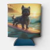 Rafraîchisseur Pour Canette Affenpinscher Beach Surf Peinture (Devant)