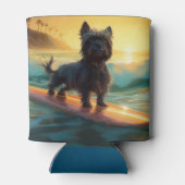 Rafraîchisseur Pour Canette Affenpinscher Beach Surf Peinture (Dos)