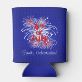 Rafraîchisseur Pour Canette Affichage du feu d'artifice du jour de l'indépenda (Dos)