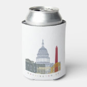 Rafraîchisseur Pour Canette Affiche de Washington DC (Can devant)