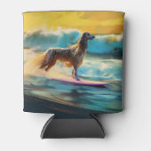 Rafraîchisseur Pour Canette Afghan Hound Beach Surf Peinture (Devant)