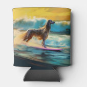 Rafraîchisseur Pour Canette Afghan Hound Beach Surf Peinture (Dos)