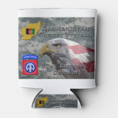 Rafraîchisseur Pour Canette " Afghanistan Combat Veteran " - 82e Divis aéropor (Devant)