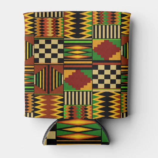 Rafraîchisseur Pour Canette African Royal Kente Cloth Design (Devant)