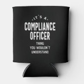 Rafraîchisseur Pour Canette Agent de conformité Titre du poste Cadeau (Devant)