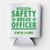 Rafraîchisseur Pour Canette Agent de sécurité officiel sur mesure (Devant)