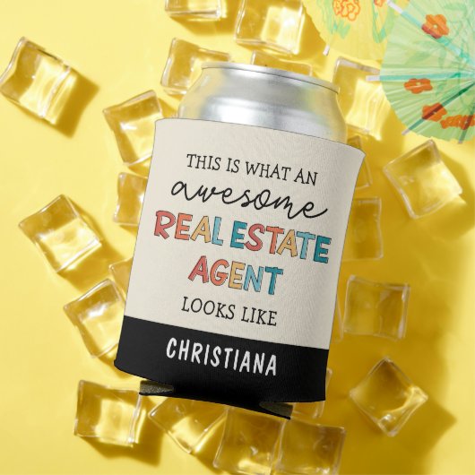 Rafraîchisseur Pour Canette Agent Immobilier Personnalisé Drôle Awesome Réalis (Été in situ)