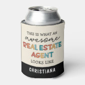 Rafraîchisseur Pour Canette Agent Immobilier Personnalisé Drôle Awesome Réalis (Can devant)