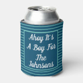 Rafraîchisseur Pour Canette Ahoy C'est un garçon Baby shower Can Cooler (Can devant)
