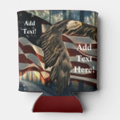 Rafraîchisseur Pour Canette Aigle à drapeau américain (Dos)