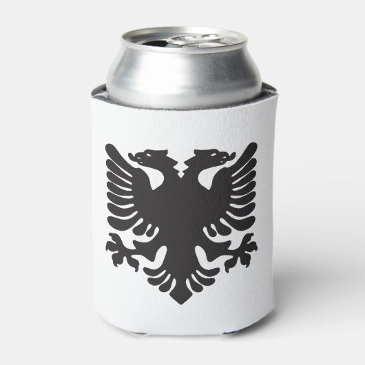 Rafraîchisseur Pour Canette Aigle blanche et noire albanaise peut refroidir (Can devant)