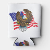 Rafraîchisseur Pour Canette Aigle et drapeau (Devant)