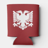 Rafraîchisseur Pour Canette Aigle rouge et blanc albanais peut refroidir (Dos)