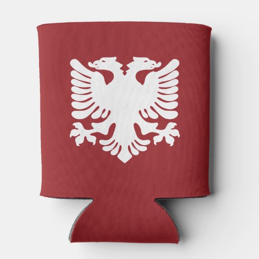 Rafraîchisseur Pour Canette Aigle rouge et blanc albanais peut refroidir (Dos)