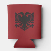 Rafraîchisseur Pour Canette Aigle rouge et noir albanais peut refroidir (Dos)