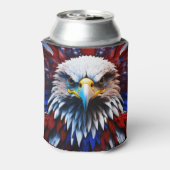 Rafraîchisseur Pour Canette Aigles fractales patriotiques Tee (Can Dos)