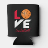 Rafraîchisseur Pour Canette Aime le basket-ball (Dos)