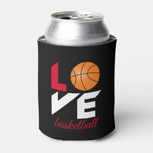 Rafraîchisseur Pour Canette Aimer le basket-ball (Can devant)