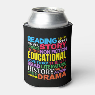 Rafraîchisseur Pour Canette Aimer lire des livres - Genre Word Art