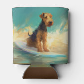 Rafraîchisseur Pour Canette Airedale Beach Surf Peinture (Dos)