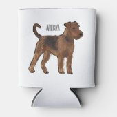 Rafraîchisseur Pour Canette Airedale terrier dog cartoon (Devant)