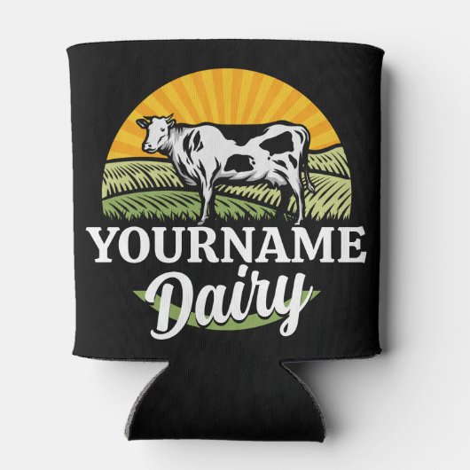 Rafraîchisseur Pour Canette AJOUTER NOM Sunset Ferme laitière Pâturage Holstei (Dos)