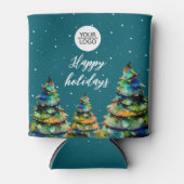 Rafraîchisseur Pour Canette Ajouter un logo personnalisé Arbre de Noël Client (Devant)