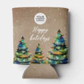 Rafraîchisseur Pour Canette Ajouter un logo personnalisé Arbre de Noël Client (Dos)