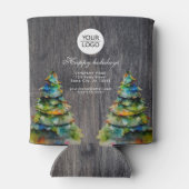 Rafraîchisseur Pour Canette Ajouter un logo Promotion d'arbre de Noël de texte (Dos)