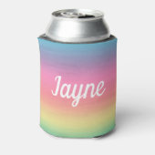 Rafraîchisseur Pour Canette Ajouter un nom. Arc-en-ciel Ombre. (Can Dos)