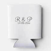Rafraîchisseur Pour Canette Ajouter un nom de couple monogramme ajouter date a (Dos)
