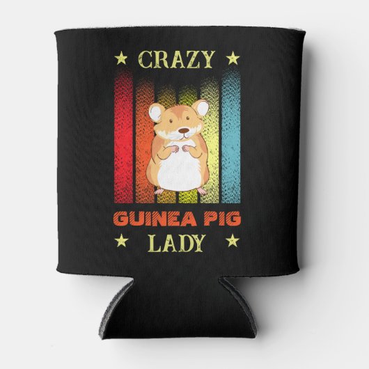 Rafraîchisseur Pour Canette Ajouter un nom Modifier le texte Crazy Guinea Pig (Devant)