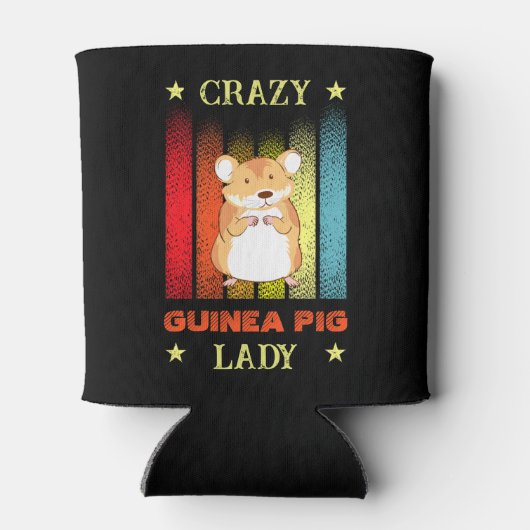 Rafraîchisseur Pour Canette Ajouter un nom Modifier le texte Crazy Guinea Pig (Dos)