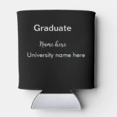 Rafraîchisseur Pour Canette ajouter votre texte simple diplôme ajouter le nom  (Dos)