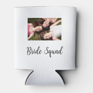 Rafraîchisseur Pour Canette Ajoutez votre nom photo bridesmaid squad marié par