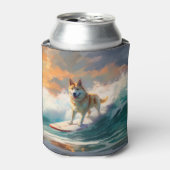 Rafraîchisseur Pour Canette Akita Beach Surf Peinture (Can devant)