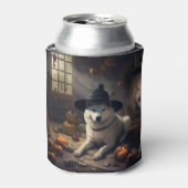Rafraîchisseur Pour Canette Akita Citrouilles Halloween effroi (Can devant)