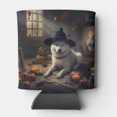 Rafraîchisseur Pour Canette Akita Citrouilles Halloween effroi (Dos)