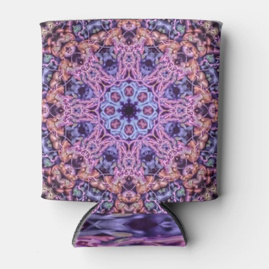 Rafraîchisseur Pour Canette Alien complexe pourpre Kaleidoscopic Mandala (Devant)