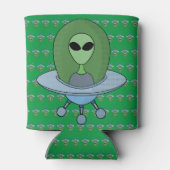 Rafraîchisseur Pour Canette Alien dans son petit vaisseau spatial (Dos)