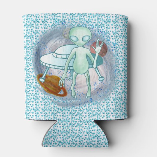 Rafraîchisseur Pour Canette Alien Invader peut refroidir (Dos)