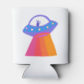 Rafraîchisseur Pour Canette Alien lunatique UFO Rainbow PERSONNALISER IT (Dos)