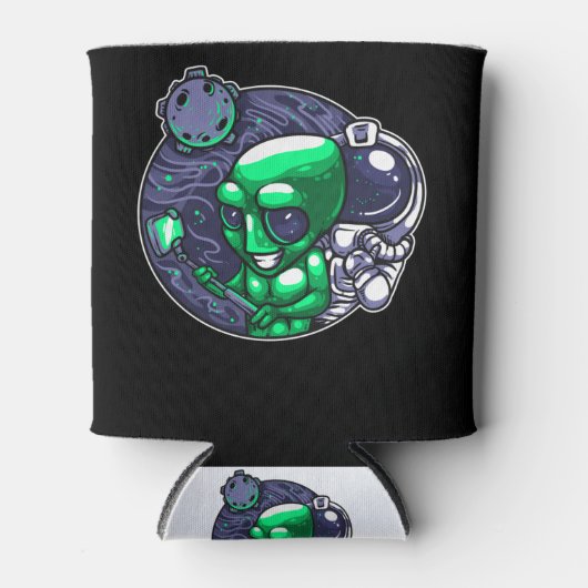 Rafraîchisseur Pour Canette Alien Selfie Snap Pour Astronome Enseignant Ventil (Devant)