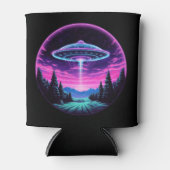 Rafraîchisseur Pour Canette Alien vaisseau spatial rétro futuriste (Devant)