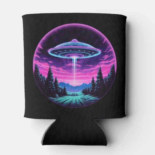 Rafraîchisseur Pour Canette Alien vaisseau spatial rétro futuriste (Dos)