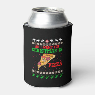 Rafraîchisseur Pour Canette All I Want For Christmas Pizza