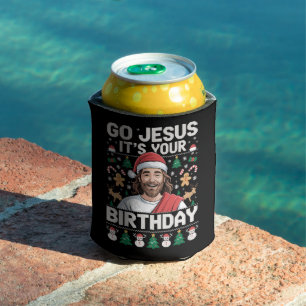 Rafraîchisseur Pour Canette Allez Jésus C'est Ton Anniversaire Sweat de Noël L