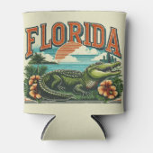 Rafraîchisseur Pour Canette Alligator de Floride rétro (Devant)