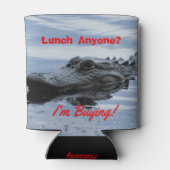 Rafraîchisseur Pour Canette Alligator Lunch Invitation Peut Beverage Cooler (Dos)