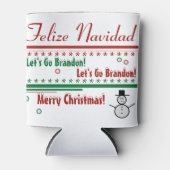 Rafraîchisseur Pour Canette Allons Brandon Noël peut refroidir (Devant)